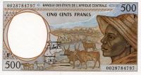 Gallery image for Central African States p301Fg: 500 Francs